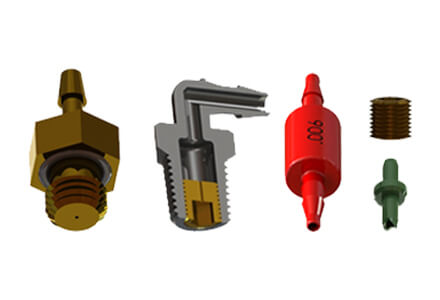 A sample selection of the types of orifices carried by ISM.