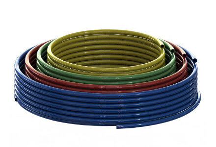 A sample selection of the types of the plastic tubing carried by ISM.