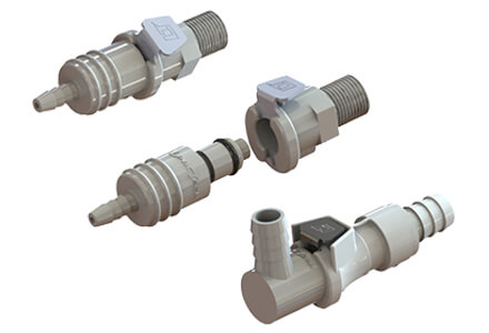 A sample selection of the types of the Quick Couplings/Disconnects carried by ISM.