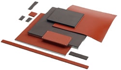 A selection of United Silicone heat seal silicone rubber sheets.
